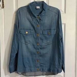 CAbi Light Blue Denim Shirt
